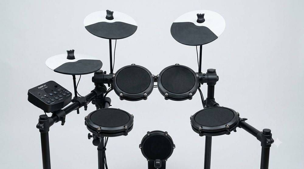 Bateria Eletrônica Alesis Debut Kit (Peles Mesh) - Completa c