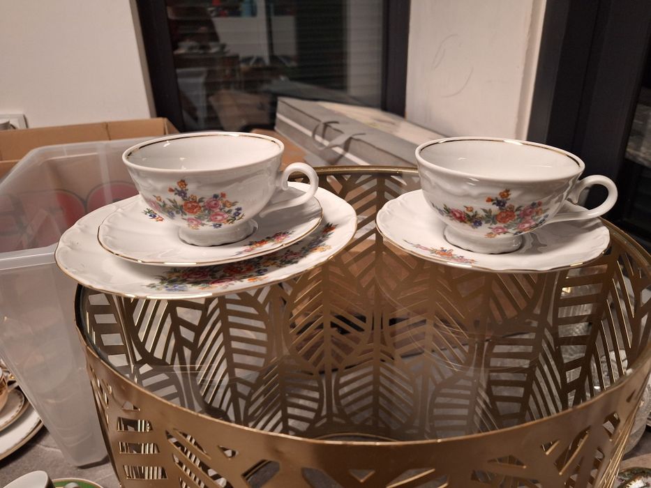 Trio I duo śniadaniowe zestaw śniadaniowy porcelana bareuther