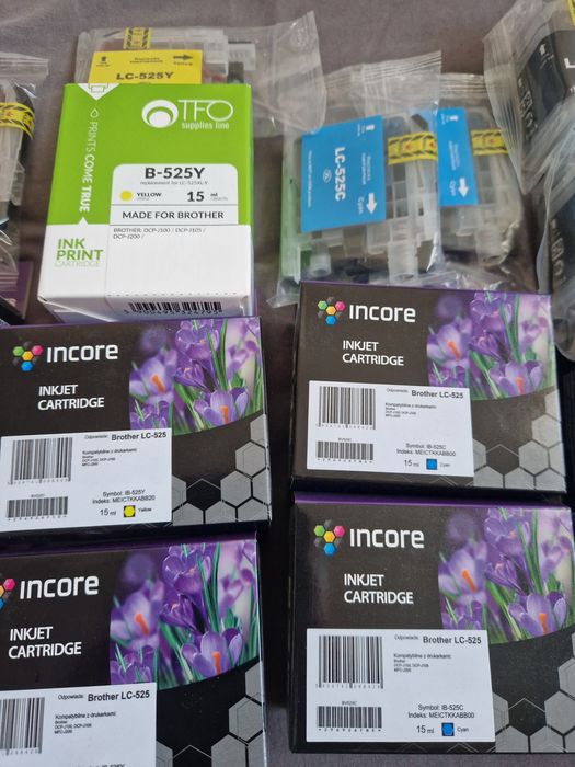 Tusze do Brother J105,  525, 529, 16 szt Szczecin