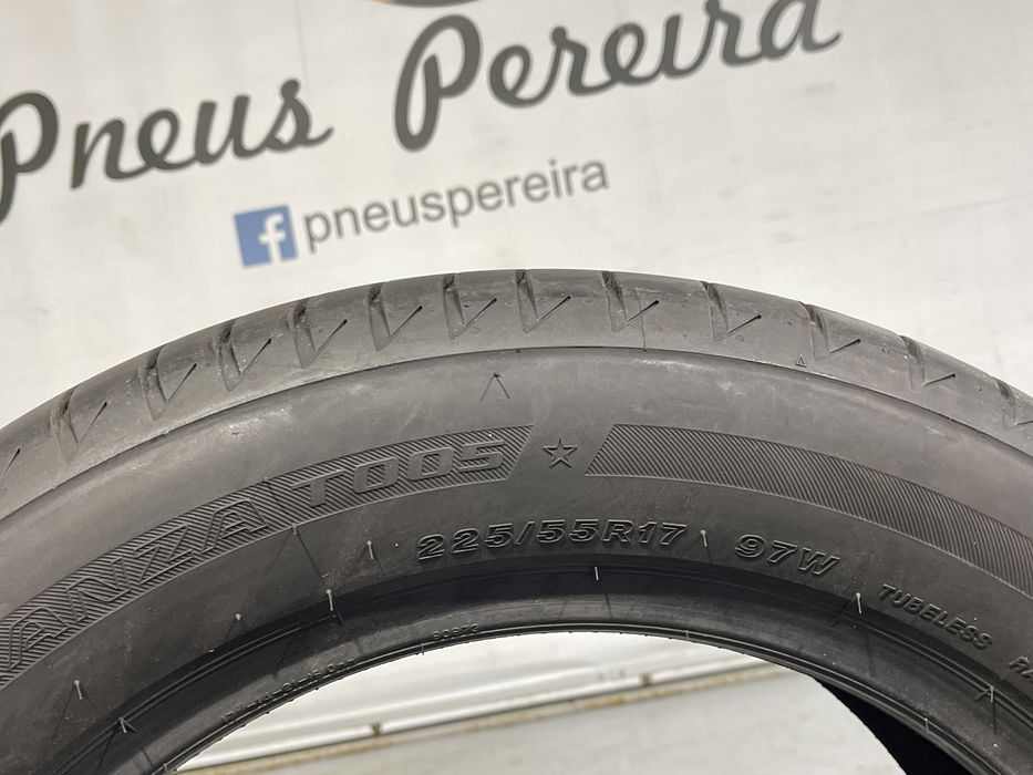 Pneus 225-55r17 Bridgestone como novos