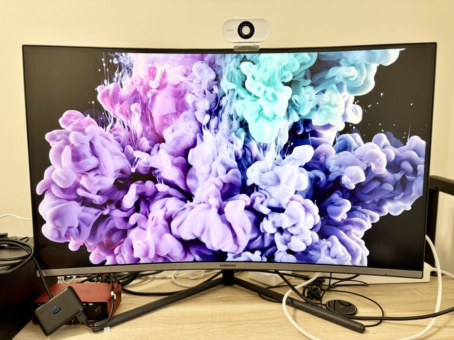 Duży monitor Samsung LED 31.5" Curved 4K U32R590CWRX Rzeszów