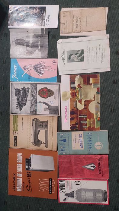 35 Catálogos e folhetos publicitários antigos de marcas diversas