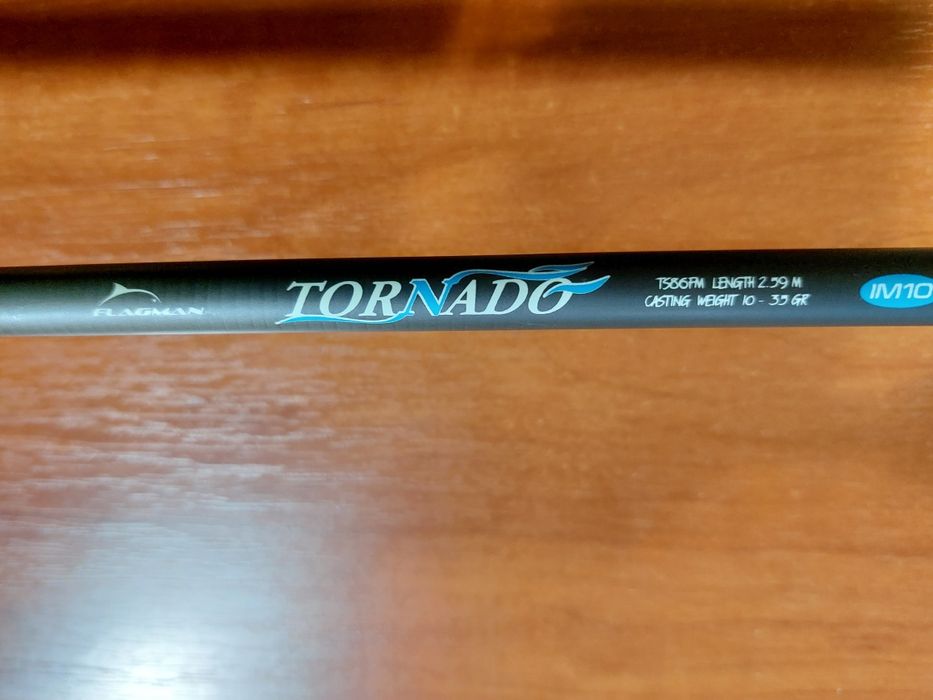 Удилище Flagman Tornado TS86FM
Новый.
Длина: 2,59 м из двух частей.
Т