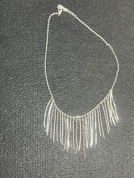 Naszyjnik różowe kryształki