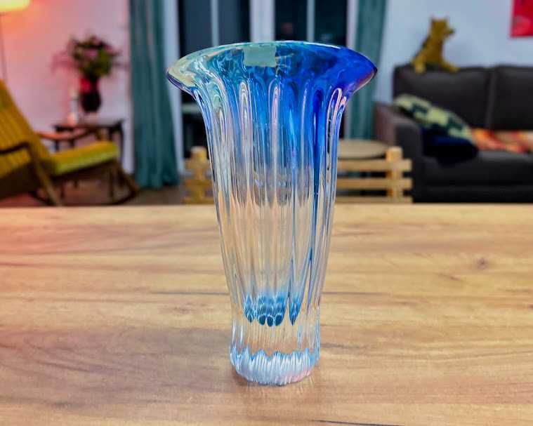 Wazon Aurum czeskie szkło Egermann/Crystal Bohemia