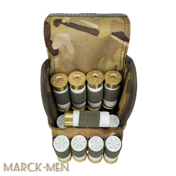 Патронташ на 25 патронів .12К з МОЛЛЄ на варбелт РПС рюкзак. Мультикам