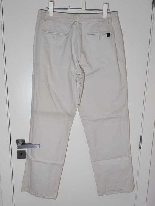 Calças de homem de ganga brancas da Bunny's