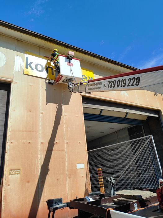 Usługi podnośnikiem koszowym zwyżka podnośnik koszowy wynajem 16-26m