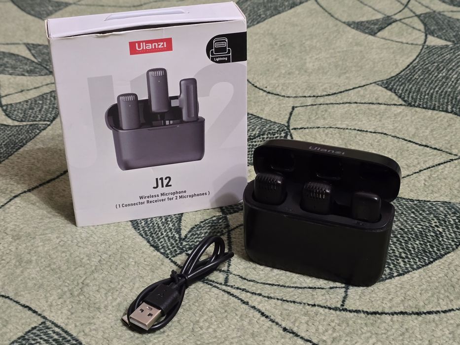 Безротовий петлічний мікрофон Ulanzi J12 для IPhone iPad