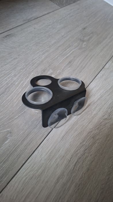 Terrario Gecko Bar Black potrójna misa wisząca