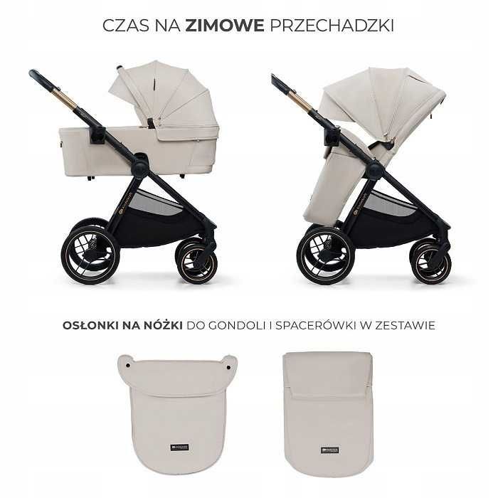 Kinderkraft Nea 2 Soft Beige Wózek 2w1 Głęboko-Spacerowy *NOWE*