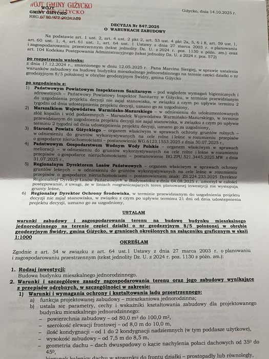 Sprzedam działkę na  Mazurach