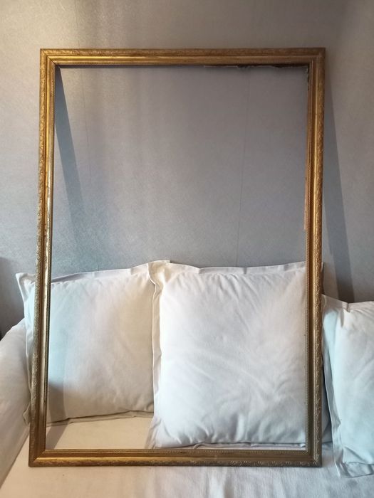 Stara rama do obrazu lustra duża 126 x 87,5 cm warto !!!