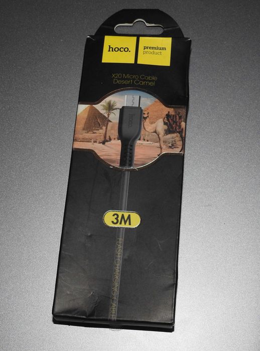 Solidny kabel Hoco X20 - MicroUsb - 3m