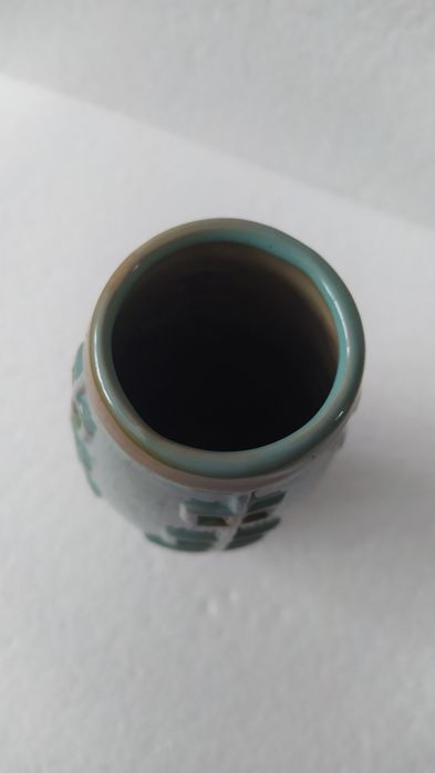 Wazon ceramiczny granat zielony pastelowy