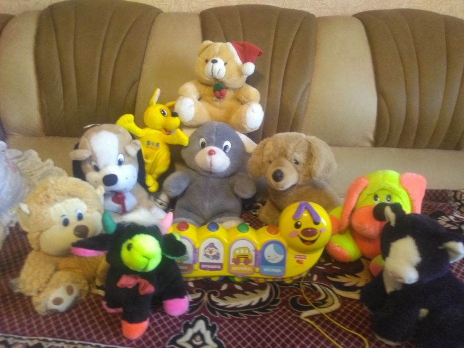 Дитячi мякi ,iнтерактивнi голосовi iграшки новi