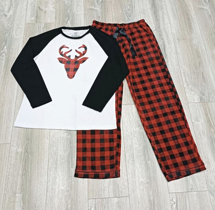 Женская пижама с теплыми флисовыми брюками  размер М