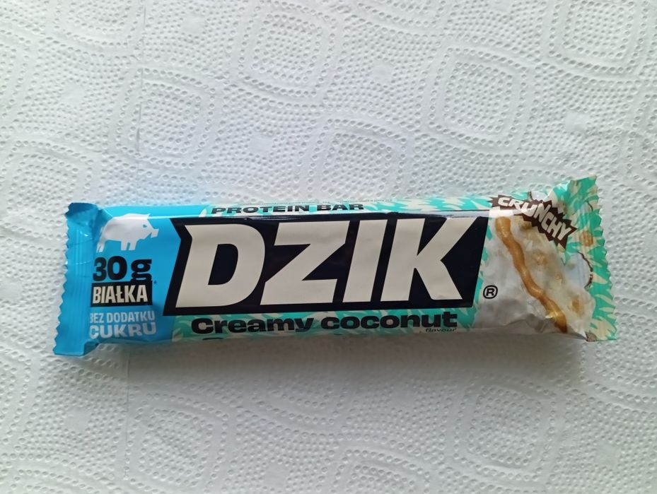 DZIK Baton Proteinowy Kokosowy Białko 30g 25 szt.