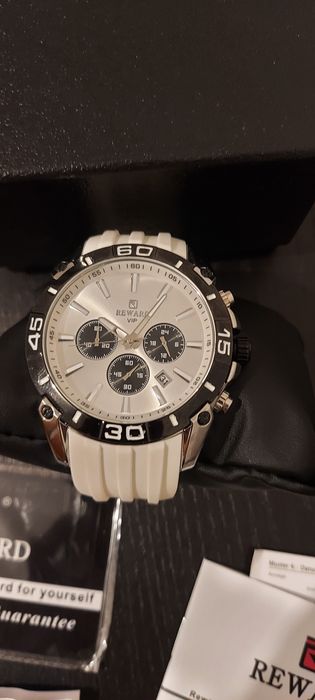 Relogio branco de homem reward NOVO