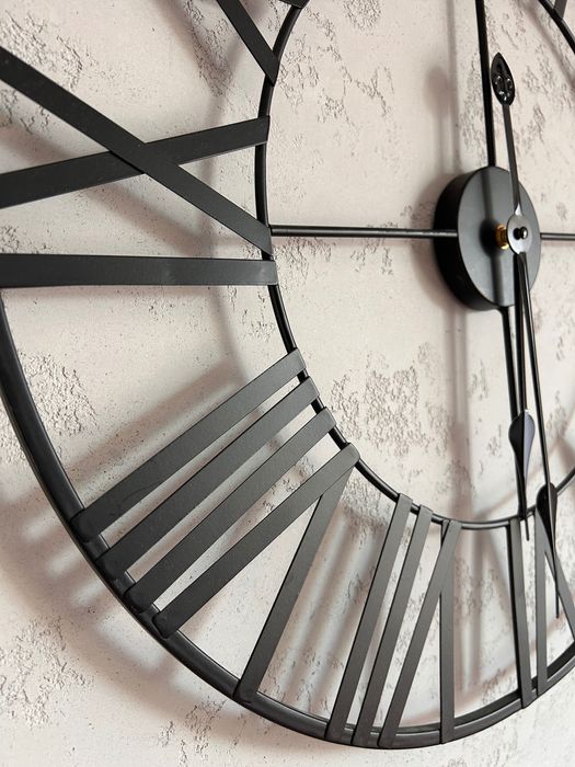 Zegar ścienny loft metal okrągły