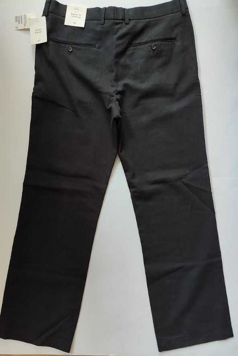 Льняные брюки H&M regular fit flared leg