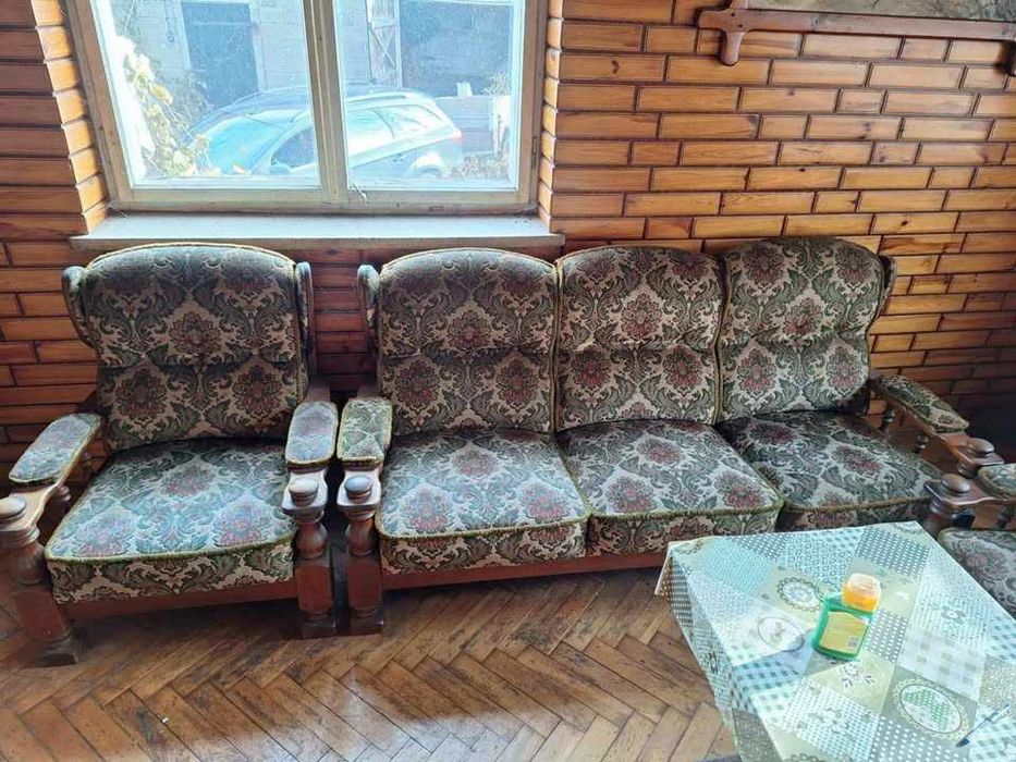 Zestaw wypoczynkowy sofa wraz z fotelami