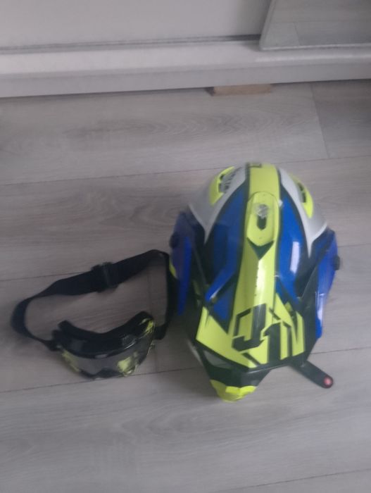 Kask full face, cross
