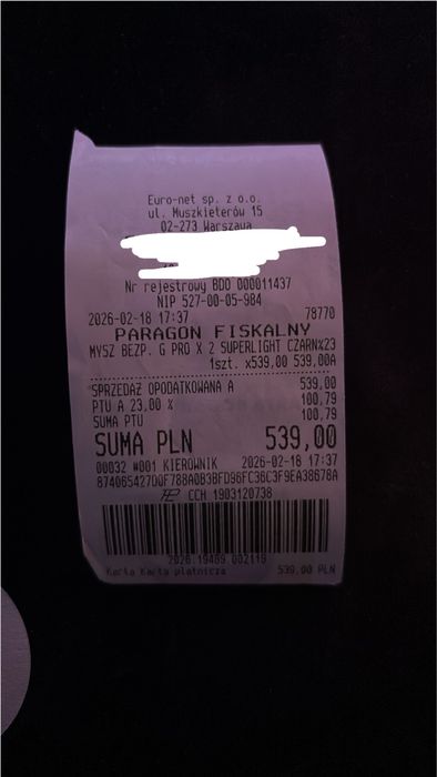 Myszka logitech g pro x super light 2