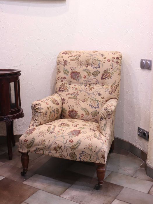 Антикварное Кресло на колесиках - 19 век - Англия