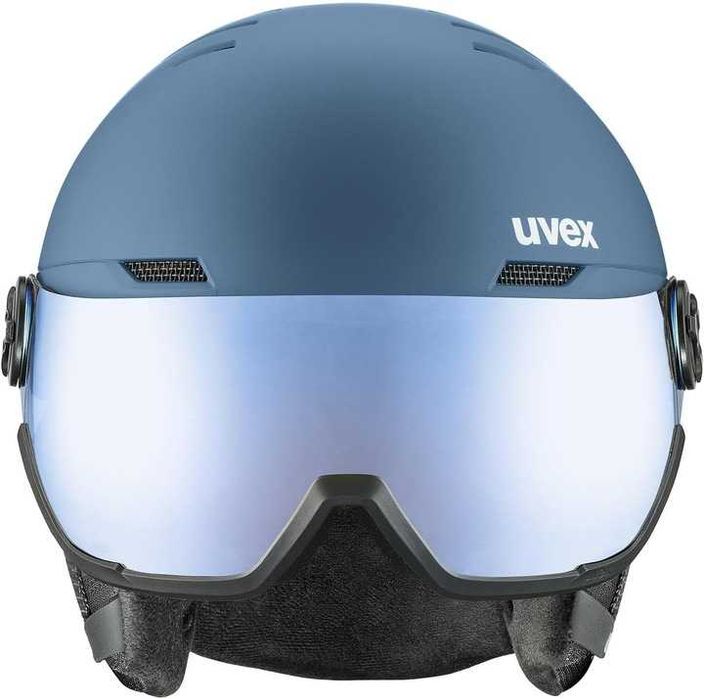 Kask narciarski Uvex Wanted Visor Stone Blue Matt M 54-58cm