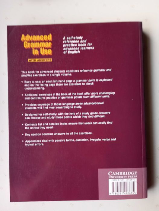 Advanced Grammar in Use With Answers