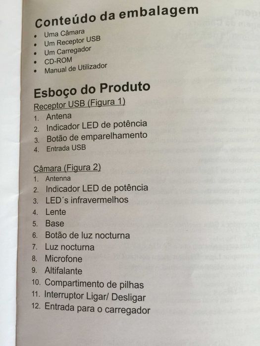 Câmara Difital USB Wireless 2,4GHz para PC