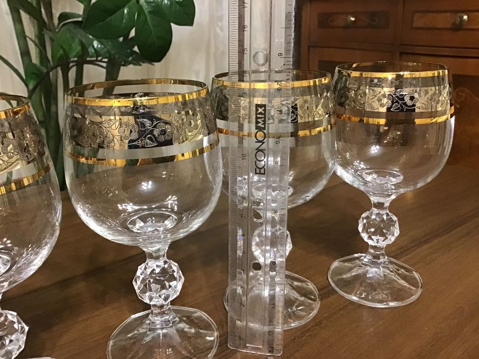 Набор хрустальных бокалов Чехия Богемия.