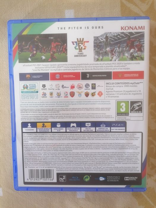 PES 2021 Versão portuguesa (perfeito) - ps4
