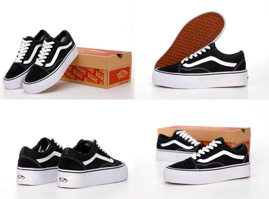 Женские кеды Vans Old Skool Platform Black White 35-41 Хит Весны! Топ