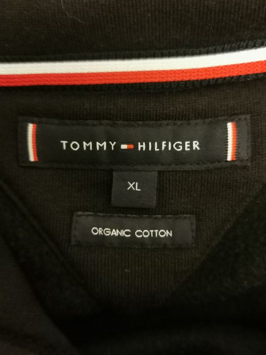 Nowa czarna bluza z kapturem tommy hilfiger unisex