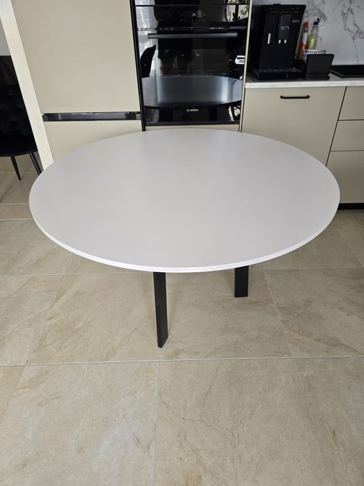 Stół okrągły biały 120 cm