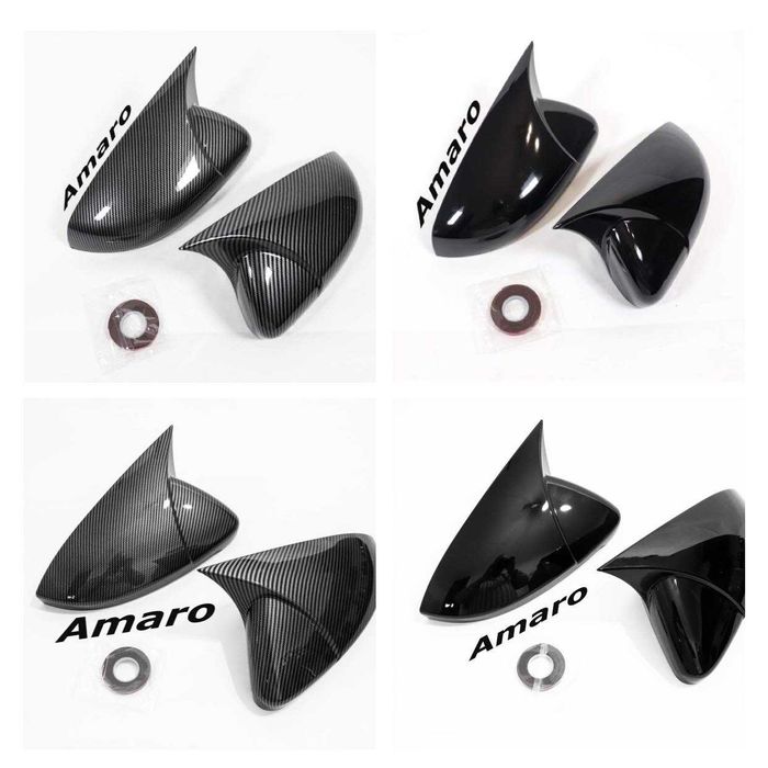 Capas de Espelhos Carbono/ Preto (VW Golf MK7 ou MK6, GTI, R) Nº2