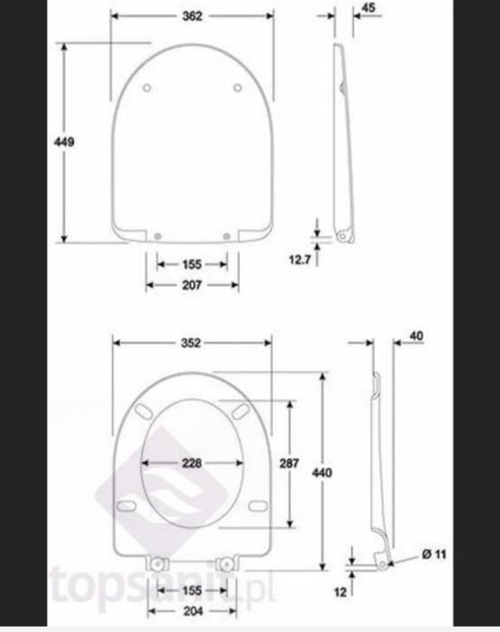 Deską dedykowana do miski KOŁO NOVA PRO PREMIUM LIGHT
