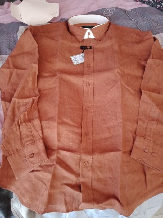 Koszula Lniana Massimo Dutti