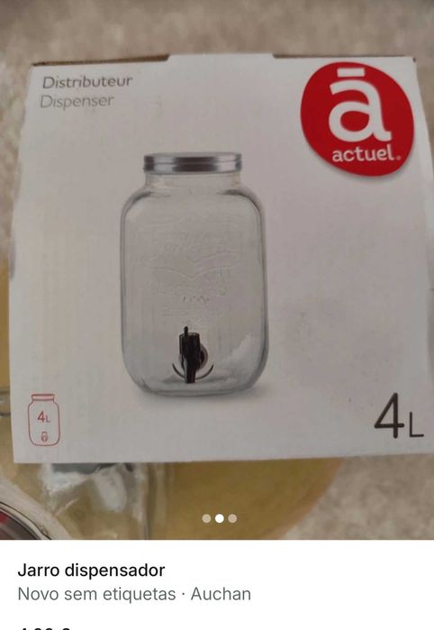 Jarro dispensador água ou bebidas