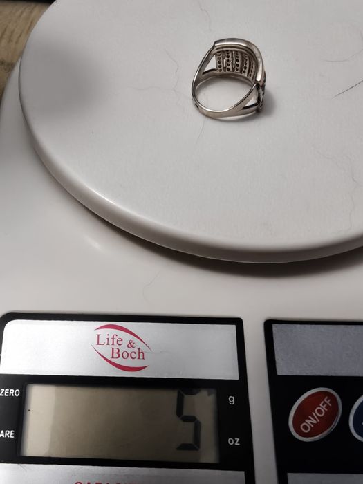 Продам срібний набір з золотом