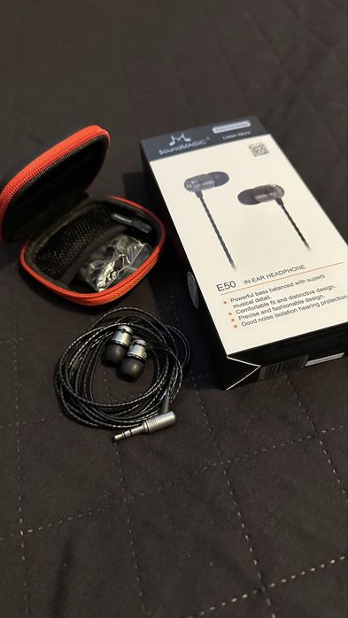 Słuchawki Soundmagic E50 czarne + etui