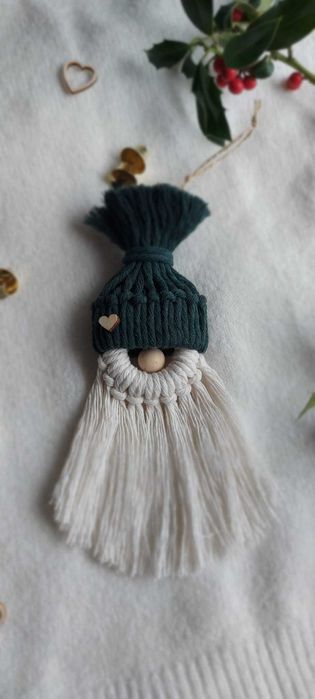 Pai Natal em macramé