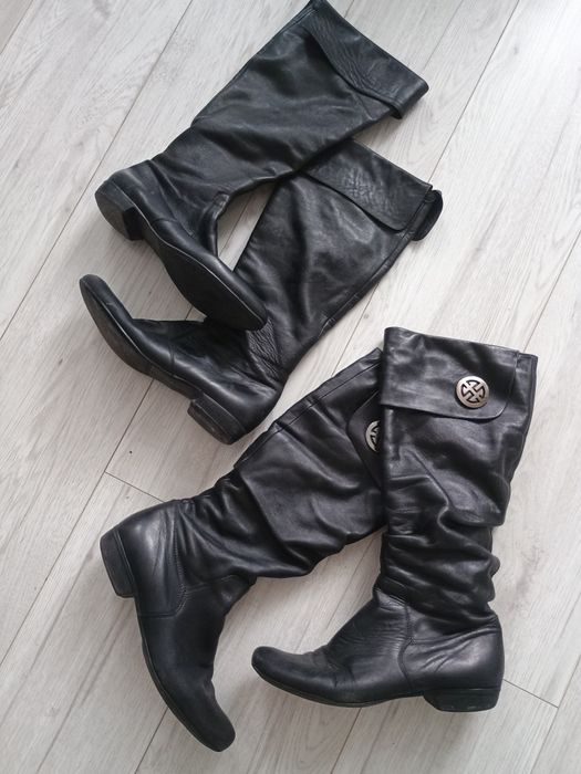 Kozaki 2 szt Lasocki 39 kozaczki lemat wysokie czarne