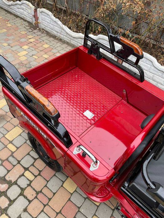 ТОП ПРОДАЖ! Электротрицикл грузовой 1000W CARGO 10" 60V 32Aн- Червоний