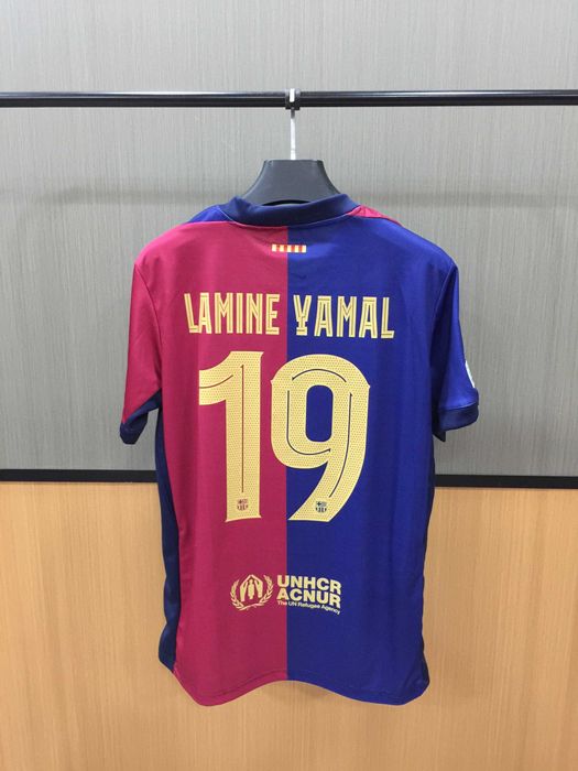 Koszulka domowa Nike Barcelona 2024-25 #19 Lamine Yamal Roz XL