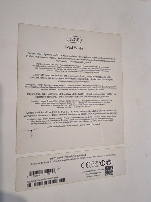 Apple IPad 5gen A1822 2GB/32GB Gold