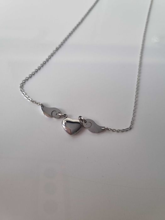 Naszyjnik serce stal szlachetna