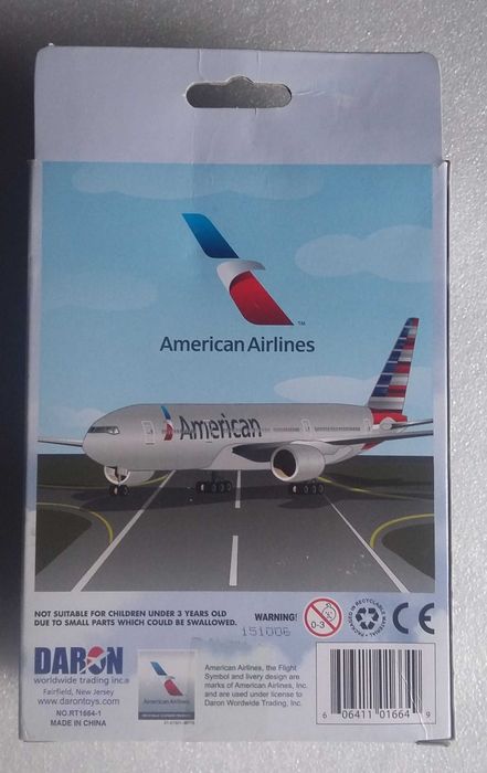 Avião - American Airlines  Die cast Metal